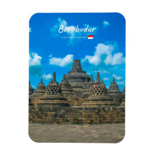 Borobudur, Indonesië - Oude Boeddhistische Tempels Magneet