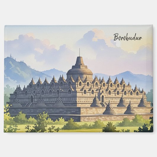 Borobudur Indonesië reizen Magneet (Voorkant)