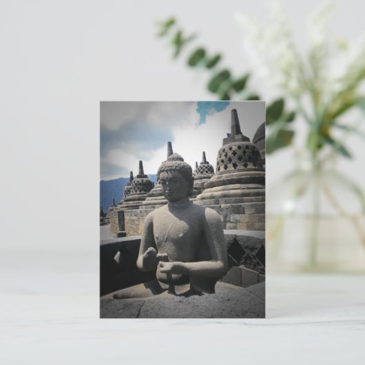 borobudur tempel briefkaart (Staand voorkant)