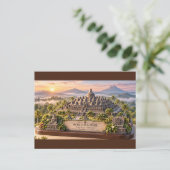 Borobudur Tempel Briefkaart (Staand voorkant)