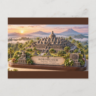 Borobudur Tempel Briefkaart