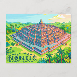 Borobudur Tempel Indonesië Briefkaart