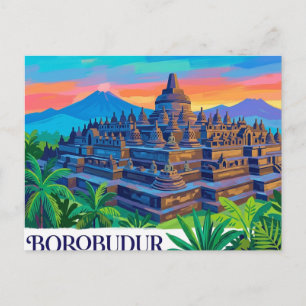 Borobudur Tempel Indonesië Briefkaart