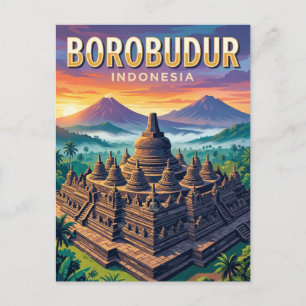 Borobudur Tempel Indonesië Briefkaart