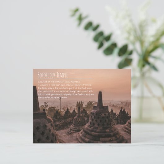 Borobudur Temple Briefkaart (Staand voorkant)