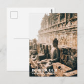 Borobudur Temple Briefkaart (Voorkant / Achterkant)