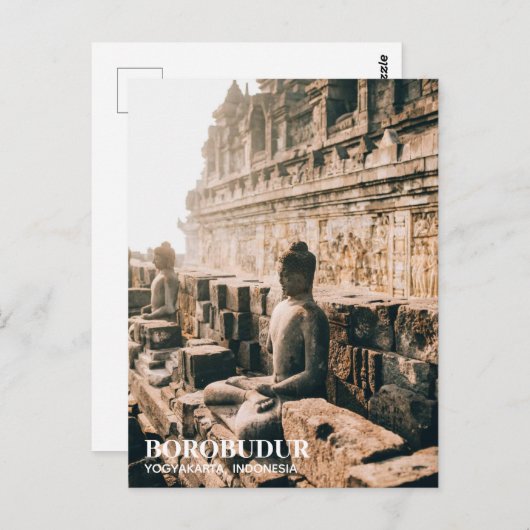 Borobudur Temple Briefkaart (Voorkant / Achterkant)