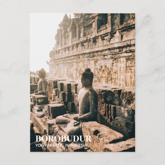 Borobudur Temple Briefkaart (Voorkant)