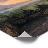 Borobudur Temple Java Indonesia Sunrise Wall Art Poster (Hoek)