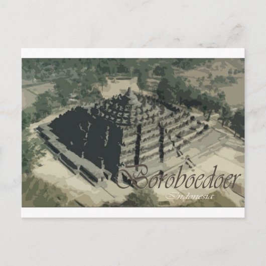 Borobudur Temple Screnary Briefkaart (Voorkant)