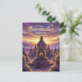 Borobudurtempel Indonesië Briefkaart (Staand voorkant)