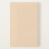 Boroque bloemen gepersonaliseerd notitieboek (Achterkant)