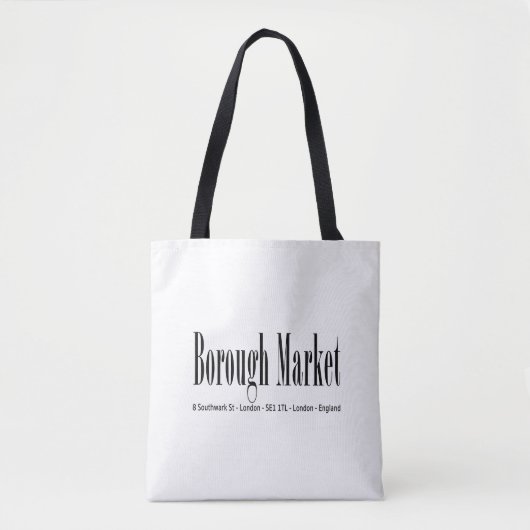 Borough Market Londen Tote Bag (Voorkant)