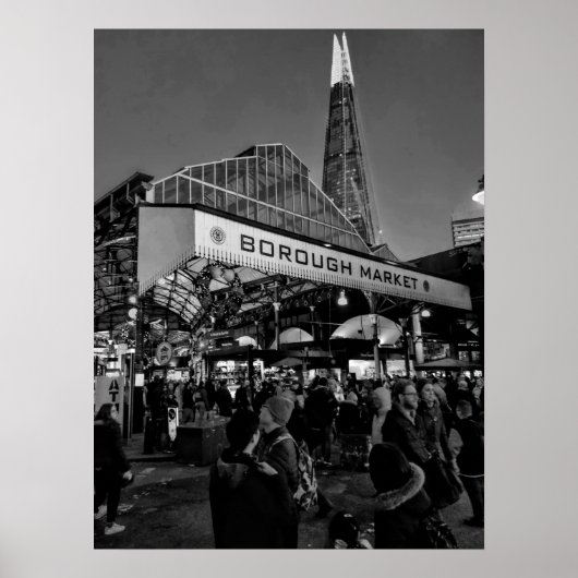 Borough Market London Bridge Poster (Voorkant)