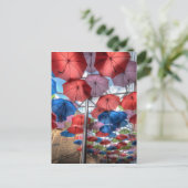 Borough Market umbrella art, Londen Briefkaart (Staand voorkant)