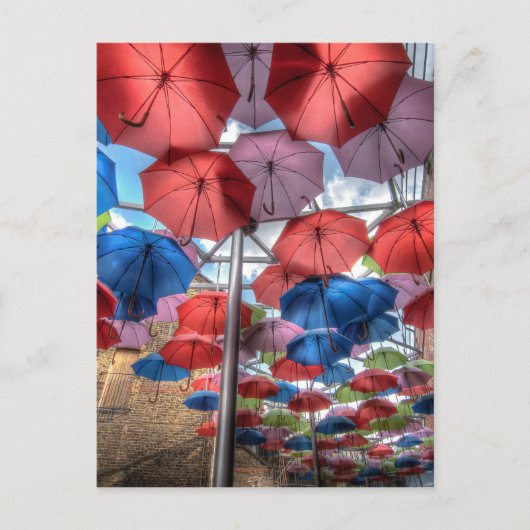 Borough Market umbrella art, Londen Briefkaart (Voorkant)