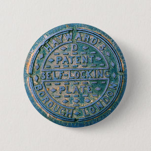 Borough of London Utility Hoesje Pin Ronde Button 5,7 Cm