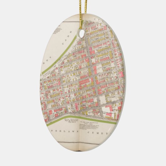 Borough of the Bronx map Keramisch Ornament (Links)