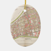 Borough of the Bronx map Keramisch Ornament (Voorkant)
