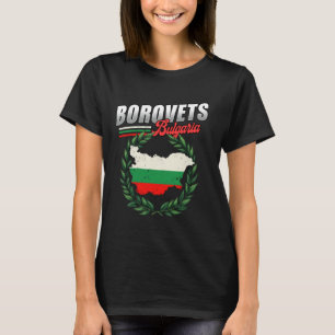 Borovets Bulgarije Reizen Bulgaarse Vlag T-shirt