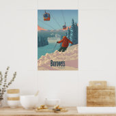 Borovets Bulgarije Skigebied Reisposter Poster (Keuken)