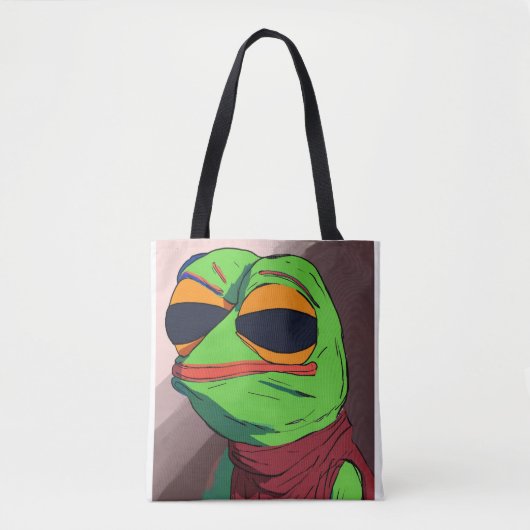 Borpa & Badly Drawn Pepe Meme Canvas tas (Voorkant)