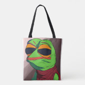 Borpa & Badly Drawn Pepe Meme Canvas tas (Achterkant)