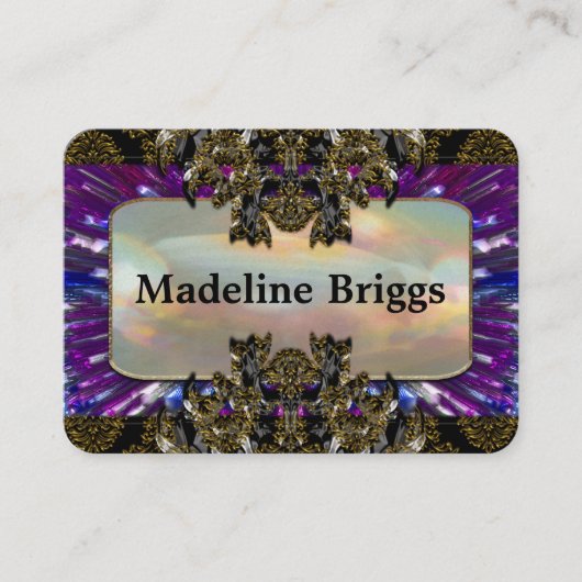 Borpuff 2,5-inch elegante professional visitekaartje (Voorkant)