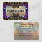 Borpuff 2,5-inch elegante professional visitekaartje (Voorkant / Achterkant)