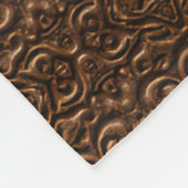 Borre Viking Style Faux Leather Pattern Fleece Deken (Hoek)