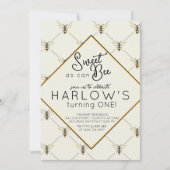  borrelbarbeel Baby eerste verjaardag Kaart (Voorkant)