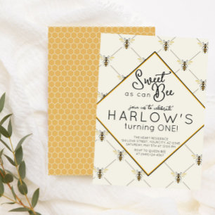  borrelbarbeel Baby eerste verjaardag Kaart