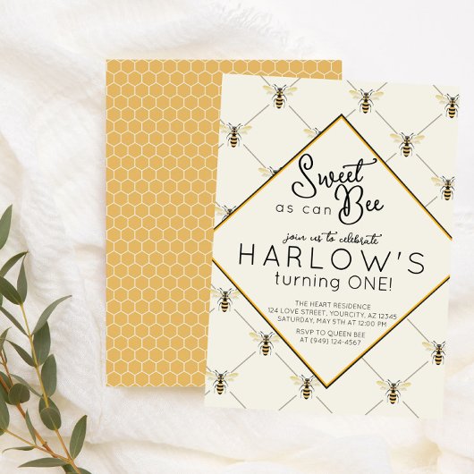  borrelbarbeel Baby eerste verjaardag Kaart