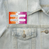 Borrelende Aanpasbare Abstracte Lesbische Vlag    Naamplaatje (In situ)