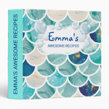 Borrelende aqua turquoise marmeren zeemeermin viss