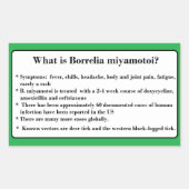 Borrelia Miyamotoi Lyme Awareness Stickers (Voorkant)