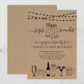 Borrels en snacks Bier en hapjes Kaart (Voorkant / Achterkant)