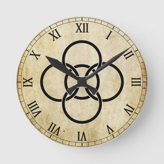 Borrogemiddelde kruisingen ronde klok (Voorkant)