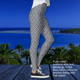 Borromean Ringen - Blauw Paars en Grijs-Geén Tekst Leggings