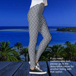 Borromean Ringen - Blauw Paars en Grijs-Geén Tekst Leggings