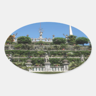Borromeo Palace in Stresa, Italië Ovale Sticker