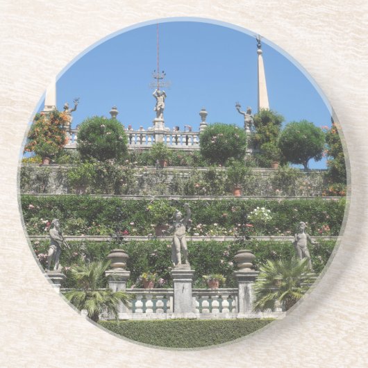 Borromeo Palace in Stresa, Italië Zandsteen Onderzetter (Voorkant)