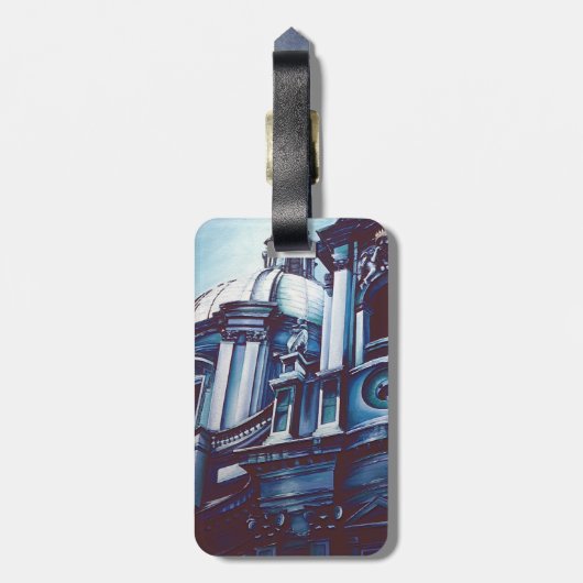 Borromini's Facade Bagagelabel (Achterkant verticaal)