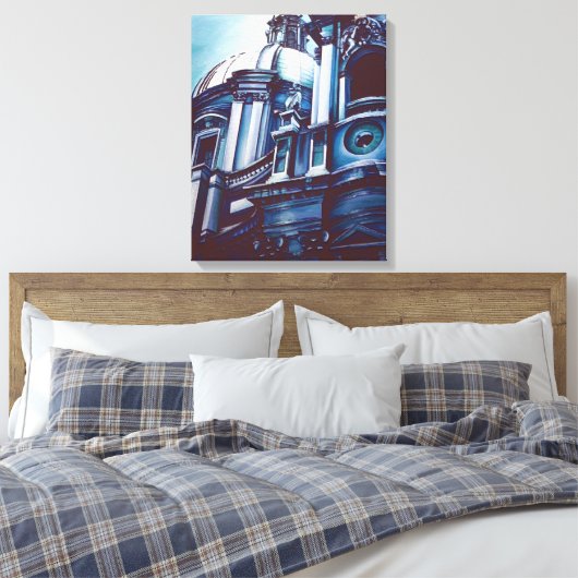 Borromini's Facade Canvas Afdruk (Insitu (Slaapkamer))