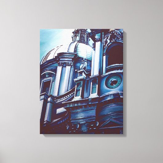 Borromini's Facade Canvas Afdruk (Voorkant)