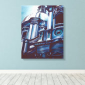 Borromini's Facade Canvas Afdruk (Insitu (Houten vloer))