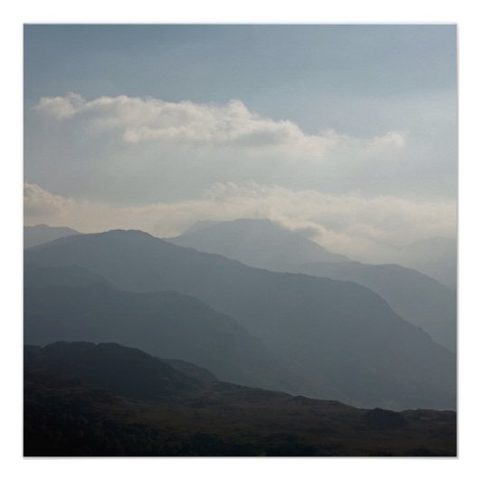 Borrowdale uit het district Wallacrag Keswick Lake Perfect Poster (Voorkant)