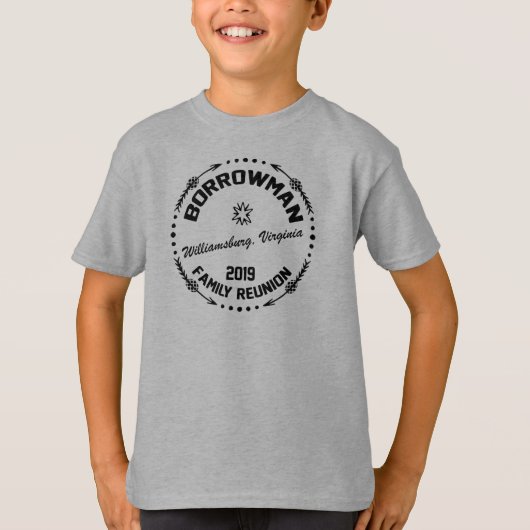 Borrowman Reunion Shirt Kinder (Voorkant)
