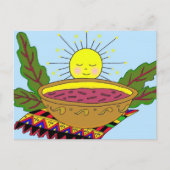 Borsch Power Ukraine Folk Art Briefkaart (Voorkant)