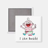 Borscht Baby Magnet (Voorkant / Achterkant)